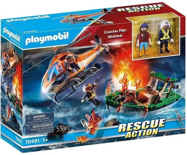 1200x995 Playmobil 70491 Rescue Action Coastal Fire Mission