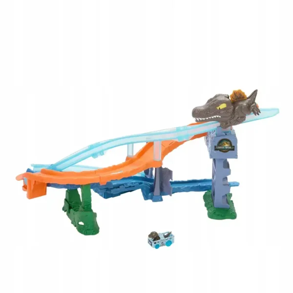 Hot Wheels RacerVerse Jurassic World Crash & Splash Track Set