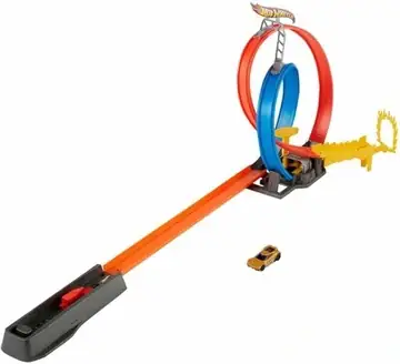 HOT-WHEELS-ACTION-ZESTAW-WYZWANIE-PODWOJNA-PETLA-1-autko-Hot-Wheels-GND92-Marka-Hot-Wheels Hot Wheels Action Energy Track, baanset
