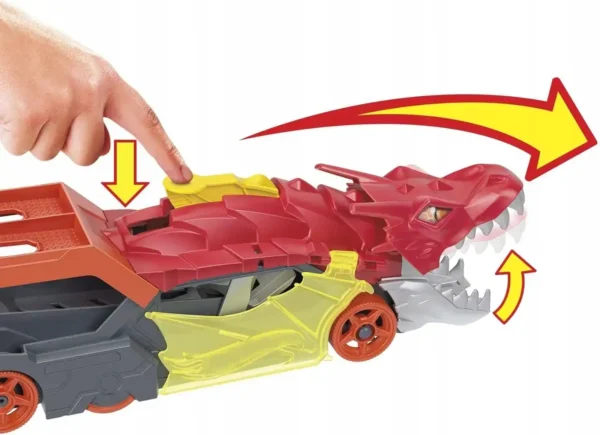 Hot Wheels City Lanceringstrailer met Draak