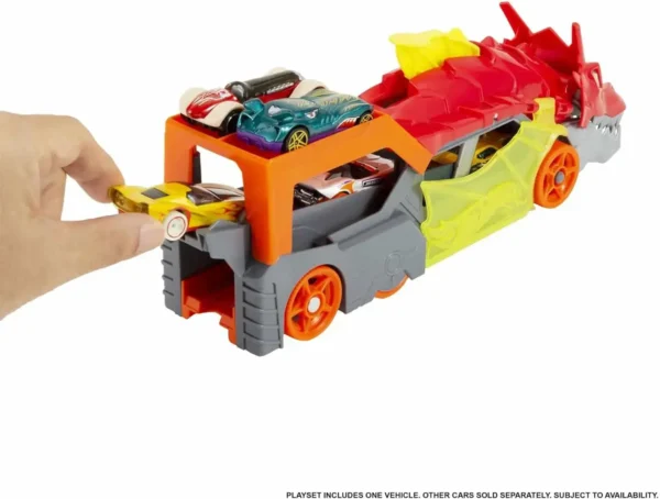 Hot Wheels City Lanceringstrailer met Draak