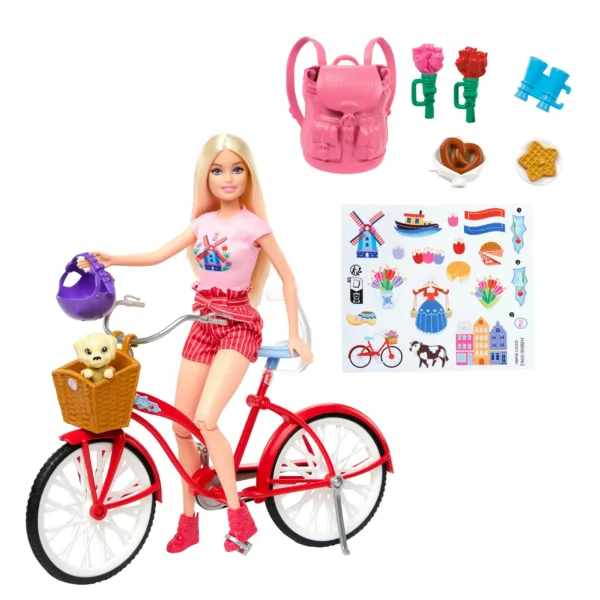 Barbie Pink Passport Holland Doll Set Amsterdam Tourist Voordelig