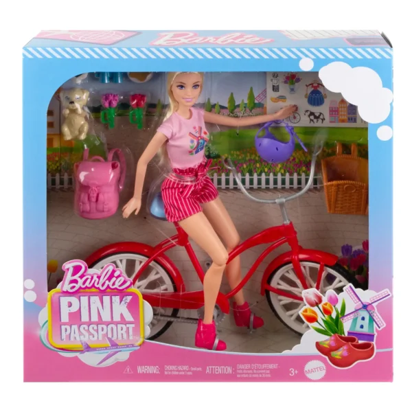 Barbie Pink Passport Holland Doll Set Amsterdam Tourist Voordelig