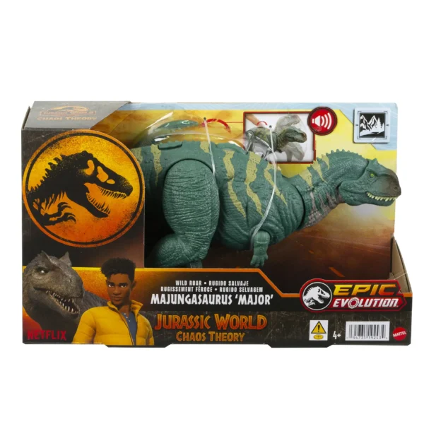 download (19) Mattel Jurassic World Epic Evolution Action Figure Wild Roar Majungasaurus Action Figuur