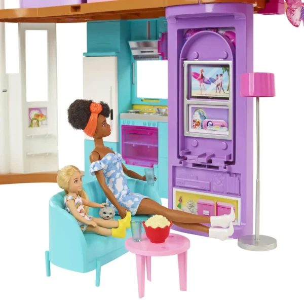 Barbie Malibu Huis - Barbie huis - 2 verdiepingen met barbie meubels