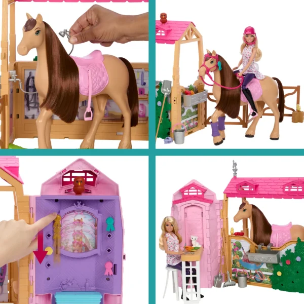 Barbie Mysteries The Great Horse Chase Droomstal Pop, Paard en Accessoires