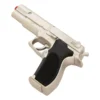Speelgoed politie pistool 8 shots - zilveren speelgoed geweer