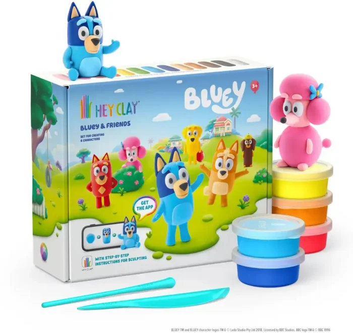 Hey Clay - interactieve speelklei - LIMITED EDITION - Bluey & Friends
