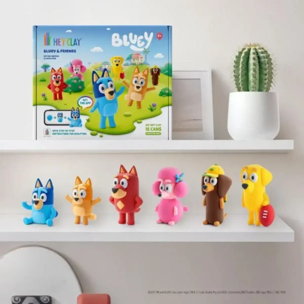 Hey Clay - interactieve speelklei - LIMITED EDITION - Bluey & Friends