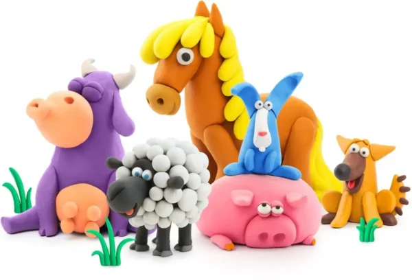 Hey Clay Boetseerklei Farm Animals - 6 figuren