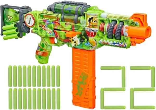 1200x849 Nerf Zombie Corrupter-dartblaster, 22 Nerf Elite-darts,