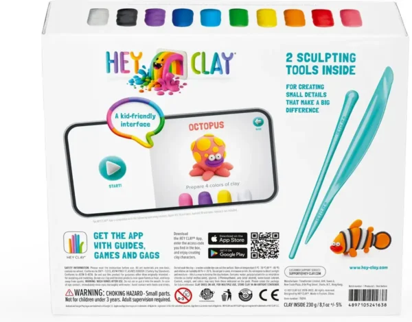 Hey Clay boetseerklei Oceaan 6 Figuren