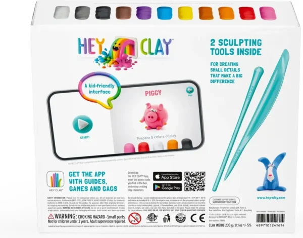 Hey Clay Boetseerklei Farm Animals - 6 figuren