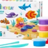 Hey Clay boetseerklei Oceaan 6 Figuren
