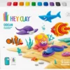 Hey Clay boetseerklei Oceaan 6 Figuren