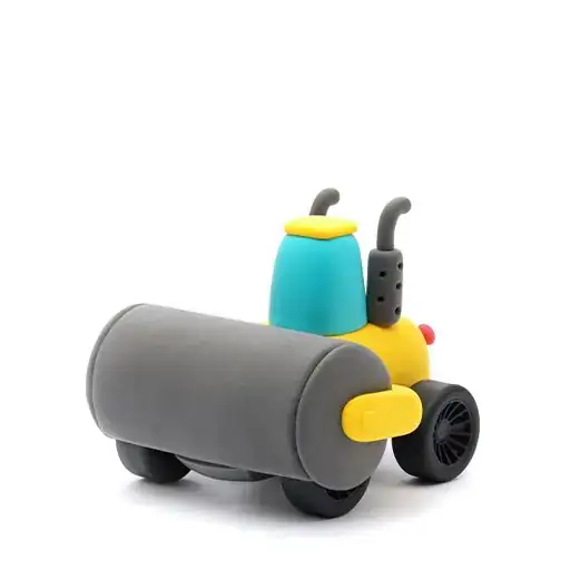 537643d6-2f43-4169-a2d8-de0f3323bf28 Hey Clay Boetseerklei Construction Vehicles - 12 cans - 6 figuren