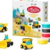 Hey-Clay-Toystop.nl Hey Clay Boetseerklei Construction Vehicles - 12 cans - 6 figuren