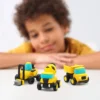 86202482-7b4f-4d64-a10e-b873d2b6cba2 Hey Clay Boetseerklei Construction Vehicles - 12 cans - 6 figuren
