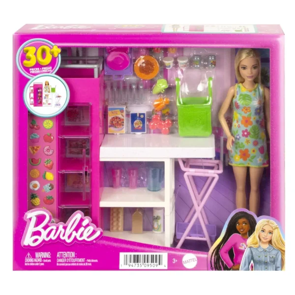 Barbie_HJV38_INT_6 Barbie - Catering speelset - Barbie keukenavonturen - Modepop