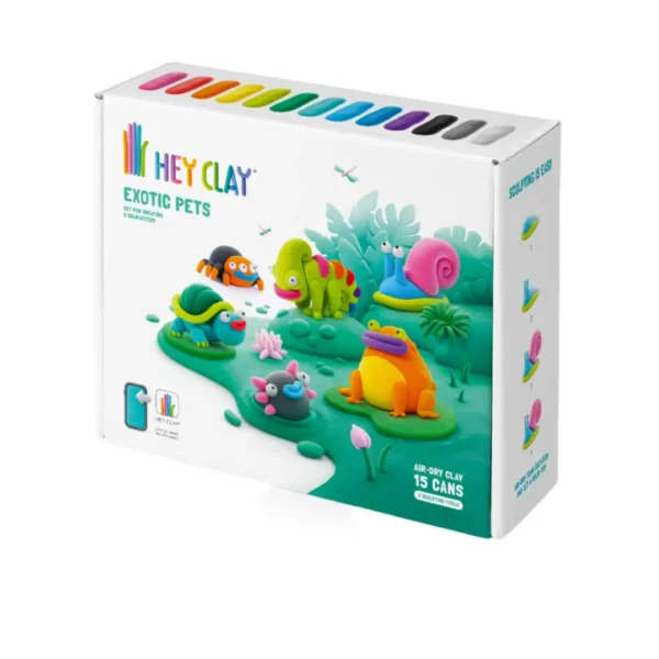 Hey Clay Boetseerklei Exotic Pets - 6 figuren