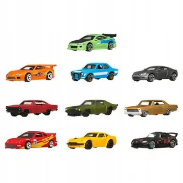 Hot-Wheels-Fast-Furious-Szybcy-i-wsciekli-Samochodziki-10-pak-JCT92-EAN-GTIN-194735276226 Hot Wheels Fast & Furious 10-pack Auto's