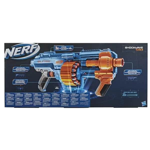 Nerf Elite 2.0 Shockwave RD-15 Blaster