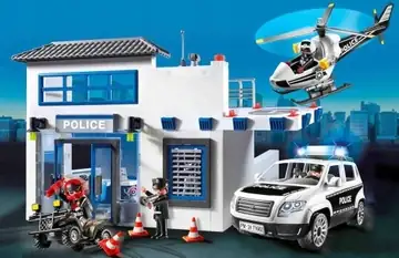 PLAYMOBIL Action Heroes 50YR Politiepost met voertuigen - 71602