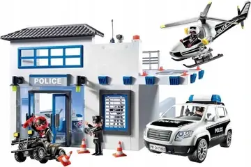 PLAYMOBIL Action Heroes 50YR Politiepost met voertuigen - 71602