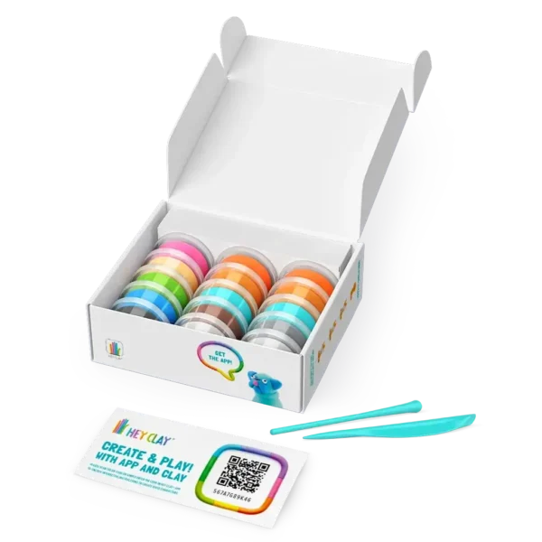 Hey Clay Dog Story Set van 15 potjes Boetseerklei