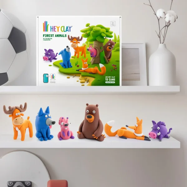 Hey Clay Bosdieren Set van 15 potjes
