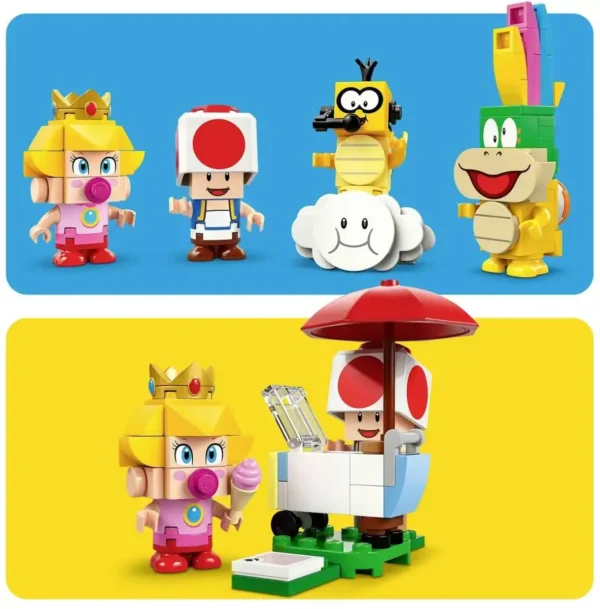 1183x1200 LEGO Mario Kart - Baby Peach en grand prix - 72036