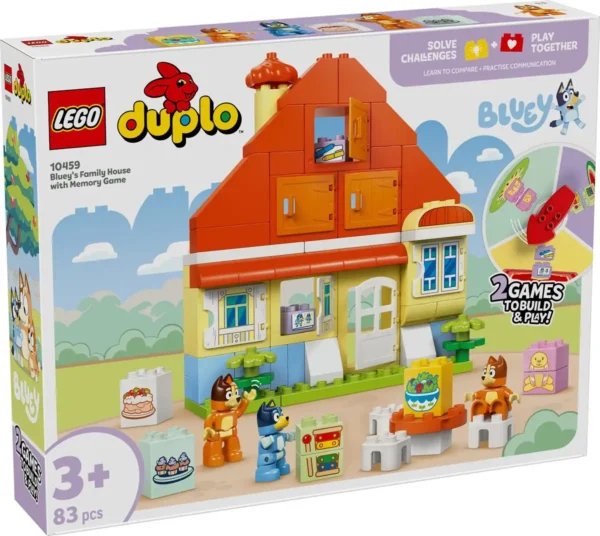 1200x1072 LEGO® DUPLO® Bluey: Huis van Bluey en haar Familie met Geheugenspel - 10459
