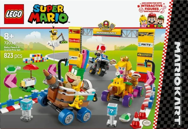 1200x822 LEGO Mario Kart - Baby Peach en grand prix - 72036