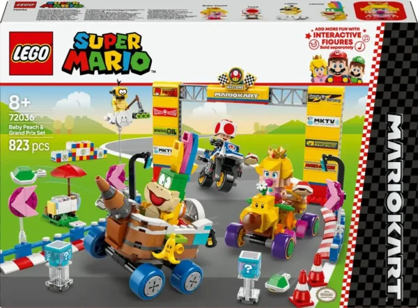 1200x885 LEGO Mario Kart - Baby Peach en grand prix - 72036