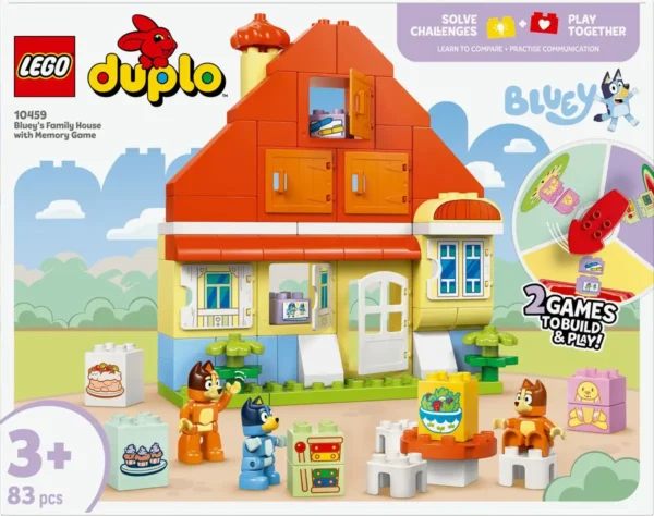 1200x948 LEGO® DUPLO® Bluey: Huis van Bluey en haar Familie met Geheugenspel - 10459