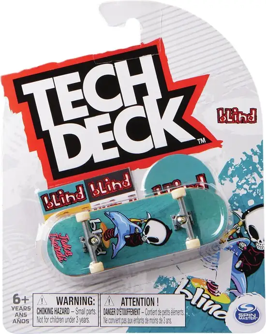 Tech Deck - Vingerskateboard van 96 mm met authentieke ontwerpen - stijlen kunnen verschillen