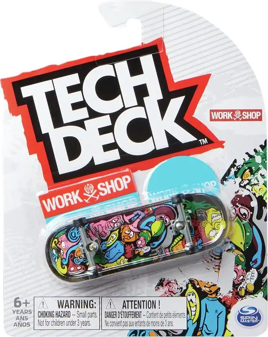Tech Deck - Vingerskateboard van 96 mm met authentieke ontwerpen - stijlen kunnen verschillen