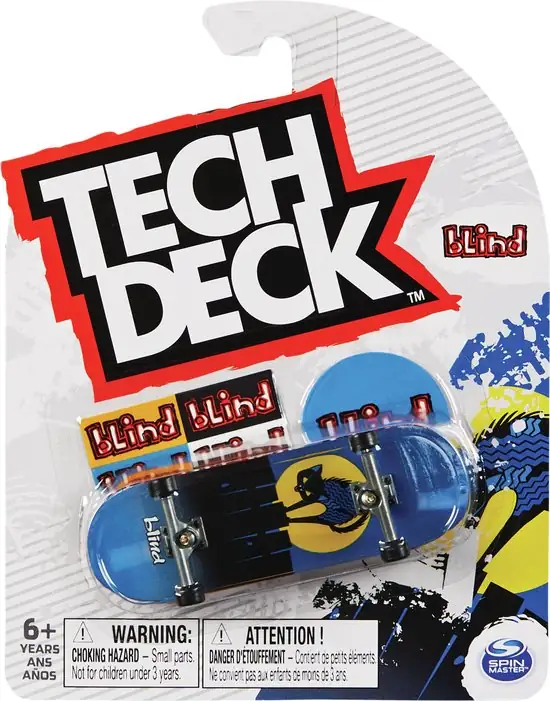 Tech Deck - Vingerskateboard van 96 mm met authentieke ontwerpen - stijlen kunnen verschillen