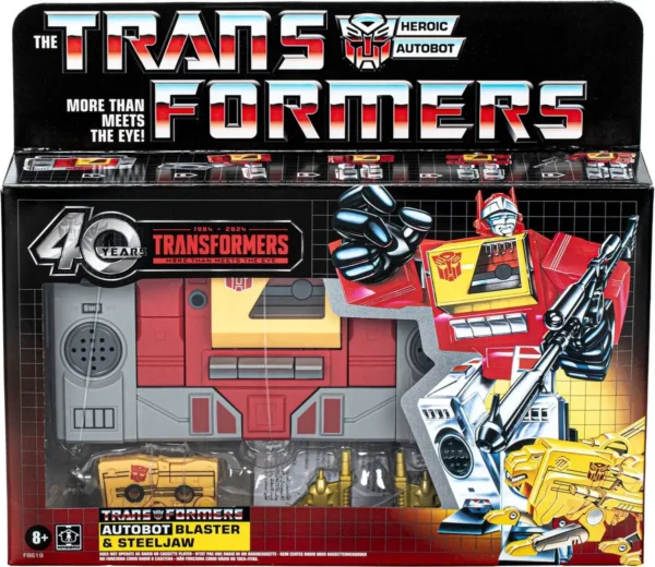 Hasbro Transformers Retro G1 Autobot Blaster & Steeljaw