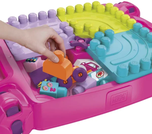 1200x1057 Mega Bloks Bouw en Leer Speeltafel Roze - Voor 1-5 jaar - Opvouwbaar