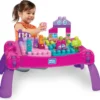 1200x1108 Mega Bloks Bouw en Leer Speeltafel Roze - Voor 1-5 jaar - Opvouwbaar