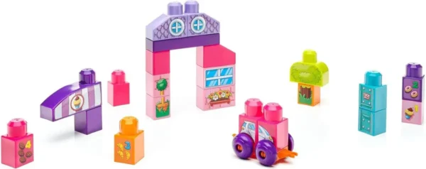 1200x476 Mega Bloks Bouw en Leer Speeltafel Roze - Voor 1-5 jaar - Opvouwbaar