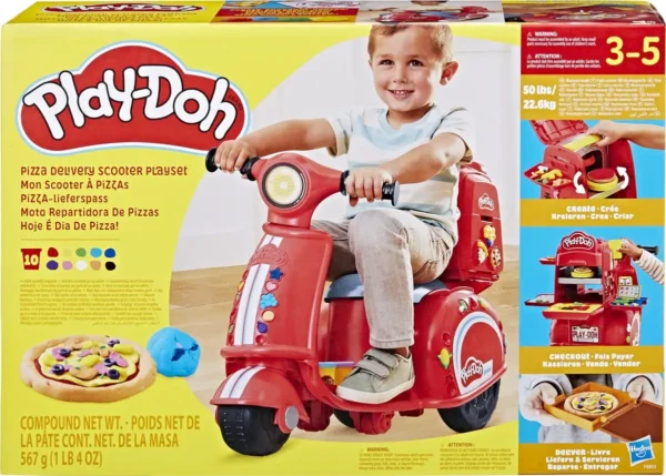 1200x857 Play-Doh Pizza Bezorgscooter - Speelset - Loopscooter - Speelkeuken