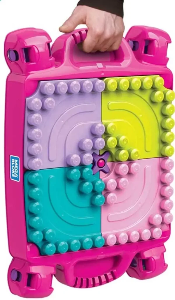 699x1200 Mega Bloks Bouw en Leer Speeltafel Roze - Voor 1-5 jaar - Opvouwbaar