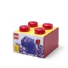 0df1754c0a81e8968b7e3167fac3eb2d1489da24d4e6840d3297091c73fa9dc1 Lego Opbergbox Brick 4 met Deksel Rood