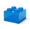 3345605_3e5ccd76a452 Lego Opbergbox Brick 4 met Deksel Blauw