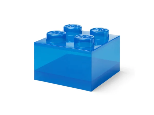 3345605_3e5ccd76a452 Lego Opbergbox Brick 4 met Deksel Blauw