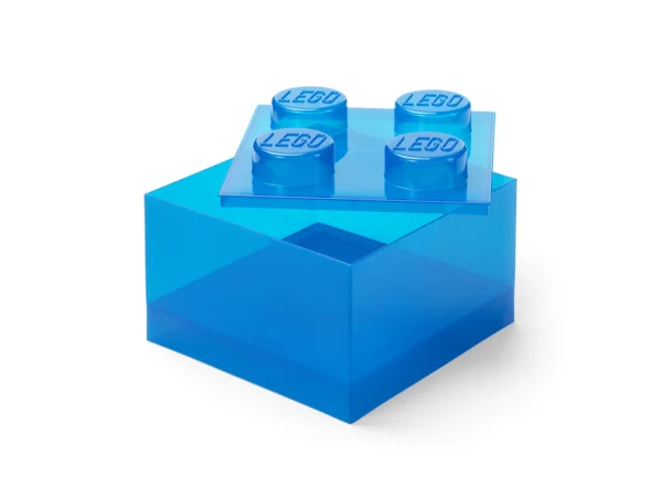 3345605_687bc7162a3e Lego Opbergbox Brick 4 met Deksel Blauw