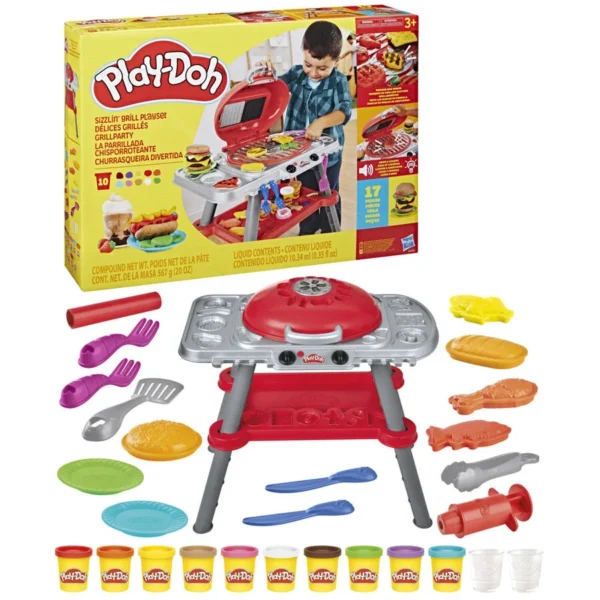 Play-Doh Gloeiende Grill BBQ - Speelset Hasbro Barbecue