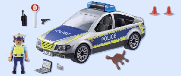 1200x503 PLAYMOBIL Action Heroes Politie patrouille auto 71729